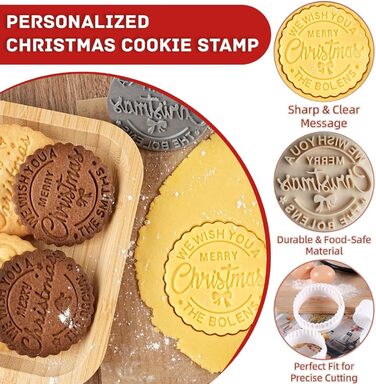 Штамп для різдвяного печива круглий 7,8 см