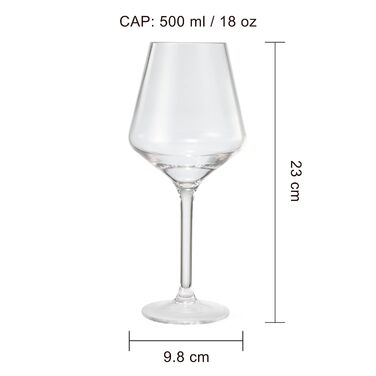 Набір плаваючих келихів для вина 8 шт 500 мл Khen