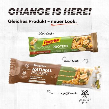 Протеїнові батончики Natural Protein, 24 x 40 г Солоний хрумкий арахіс Powerbar