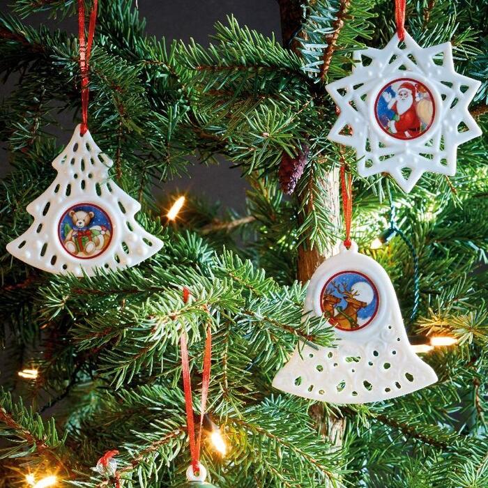 Підвіска порцеляновий Тріо Санта Клаусів 8,2 см My Christmas Tree Villeroy & Boch