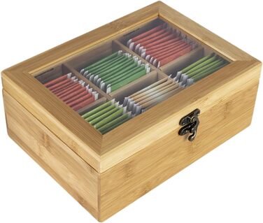 Органайзер для чайных пакетиков, 6 отделений, бамбук Wenco