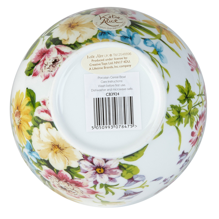 Миска для мюслі CreativeTops FLORAL ENGLISH GARDEN, фарфор, діам. 15 см