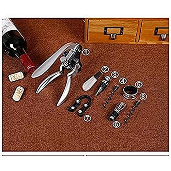 Набір для вина у подарунковій коробці 9 предметів Cooko