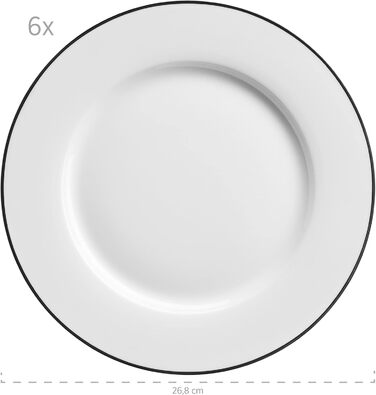 Білий, чорний (обідній сервіз)