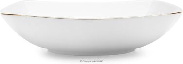 Набор посуды konsimo Combi на 12 персон Набор тарелок CARLINA Modern 36 предметов Столовый сервиз - Сервиз и наборы посуды - Комбинированный сервиз 12 персон - Сервиз для семьи - Посуда Столовая посуда (Столовый сервиз 12 дней, Golden Edges)
