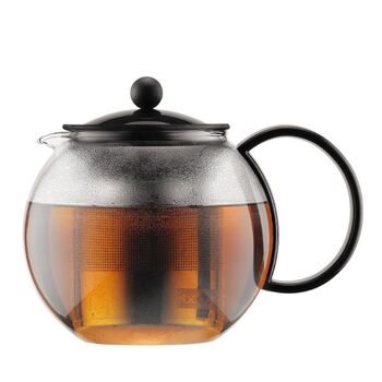 Чайник для заварювання з фільтром, чорний, 1 л, Assam Bodum
