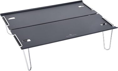 Безмежний розкладний кемпінговий стіл Voyage Знімний відкритий міні-стіл з алюмінієвого сплаву Портативний обідній стіл BVT01 (чорний)