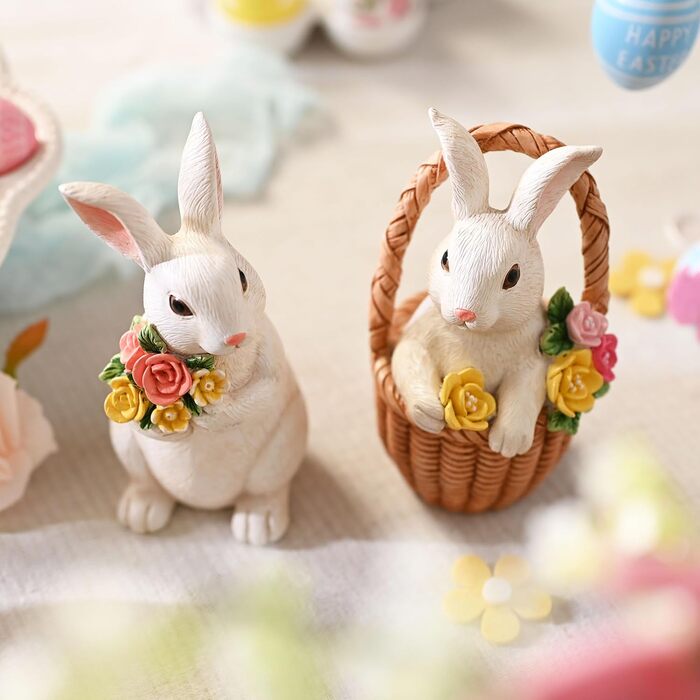 Набір із 2 пасхальних зайчиків 16 см Valery Madelyn