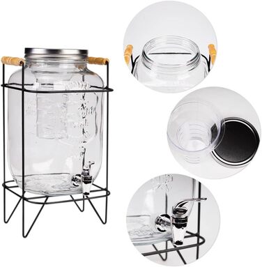 Диспенсер для напоїв з краном 8 л SUPERBUTELKI.PL