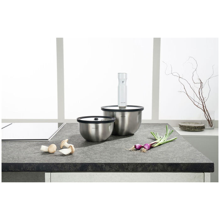 Набір з 2 мисок зі скляними вакуумними кришками Fresh & Save Unlock Zwilling