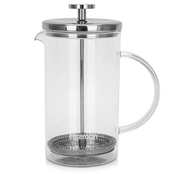 Заварювальний чайник з поршнем Fissman AFFOGATO 1000 мл скляна колба (9100)