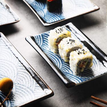 Набір посуду для суші на 2 персони, 10 предметів, Синя хвиля Artcome