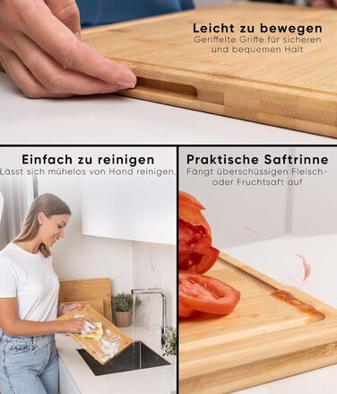 Набір обробних дощок із натурального бамбука 3 шт Deco haus