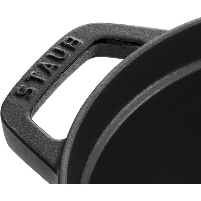 Чавунна жаровня/кокот STAUB, овальна 33 см, 6,7 л, чорна 33 см Чорний
