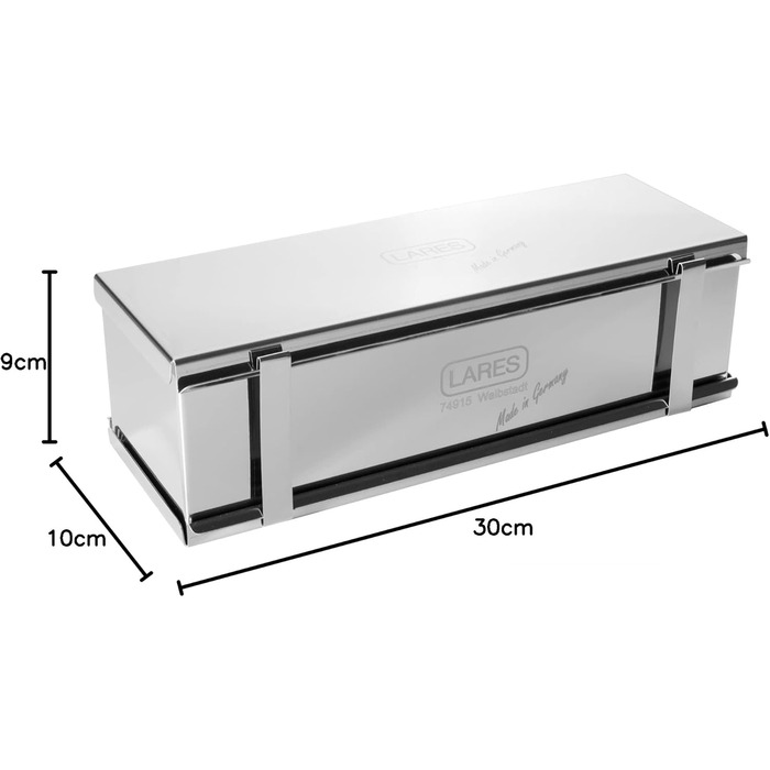 Форма для тостів з нержавіючої сталі з роздільником 30 x 10 x 9 см Lares