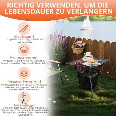 Складной кемпинговый стол 59 x 43 x 51 см FUNYKICH