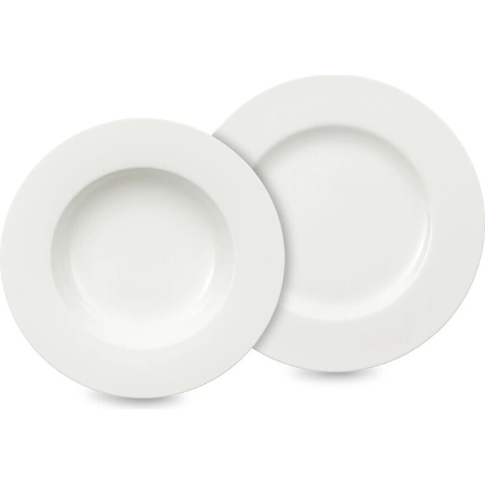 Набор тарелок на 6 персон, 12 предметов белый Noblesse by Villeroy & Boch