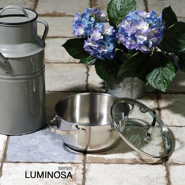 Каструля зі скляною кришкою Fissman LUMINOSA 20x9,5 см на 3 л (5333)