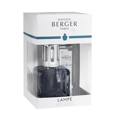 Аромалампа Maison Berger Paris ICE CUBE GREY, 270 мл + Наповнювач з ароматом PURE WHITE TEA, 250 мл