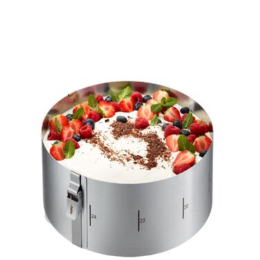Кольцо для торта с зажимом, 10 см Tondo Clip Gefu