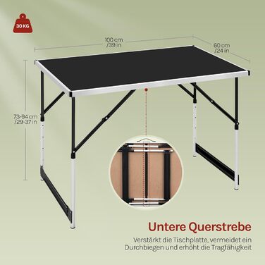 Кемпинговый стол 100x60 см WOLTU