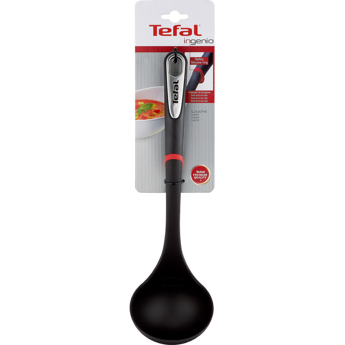 Tefal Ополоник Ingenio, пластик, чорний