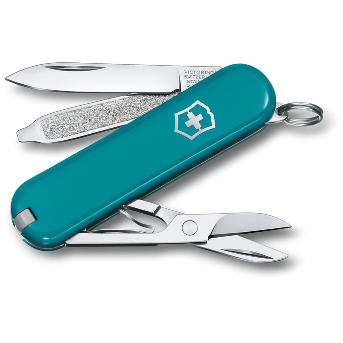 Нож швейцарский 7 функций, 58 мм, Victorinox Classic SD Colors Mountain Lake