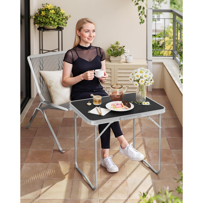 Кемпінговий стіл чорний WOLTU