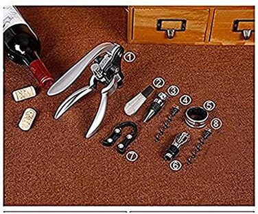 Набір для вина у подарунковій коробці 9 предметів Cooko