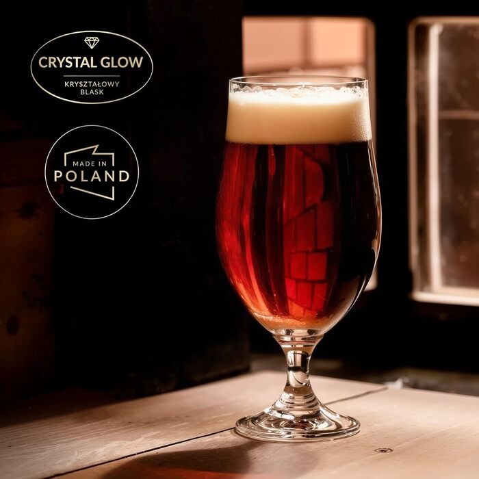 Набор элегантных бокалов для пива 480 мл Krosno