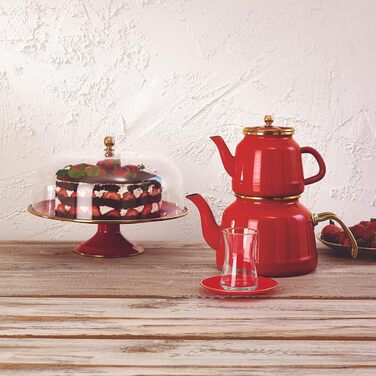 Набор красных чайников KARACA