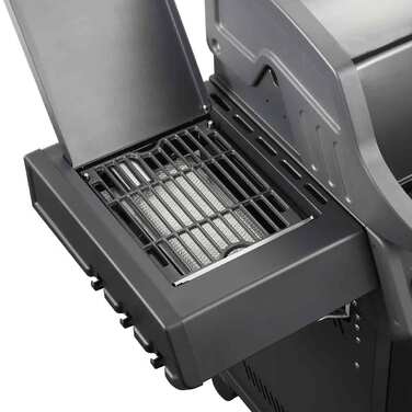 Газовый гриль SANTOS S-418 All Black, с боковой и задней горелкой, черный полностью 890055 Код: 010956