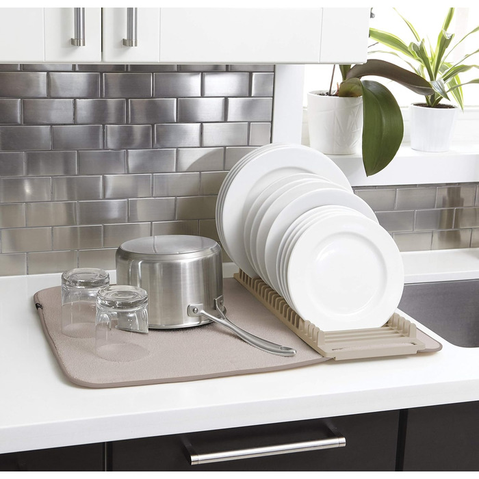 Підставка-сушарка для посуду з килимком 60 х 45 см лате Udry Umbra