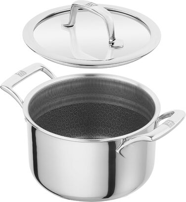 Набор кастрюль с антипригарным покрытием в форме сот со стеклянными крышками, 5 предметов Peak Zwilling