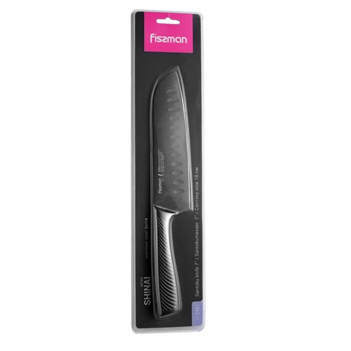 Нож сантока Fissman SHINAI graphite 18 см (2481)