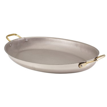 Сковорідка для подачі 37.5*26 см, овальна, Stainless Steel, GenWare