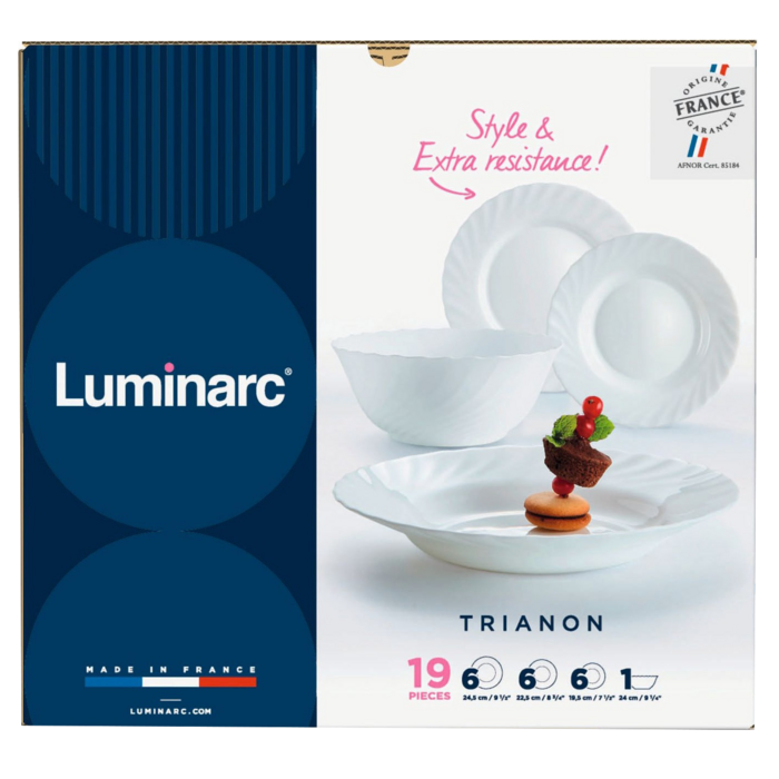 Сервиз столовый LUMINARC TRIANON, 19 предметов (6190442)