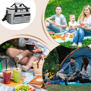 Термосумка для кемпінгу сіра Generisch