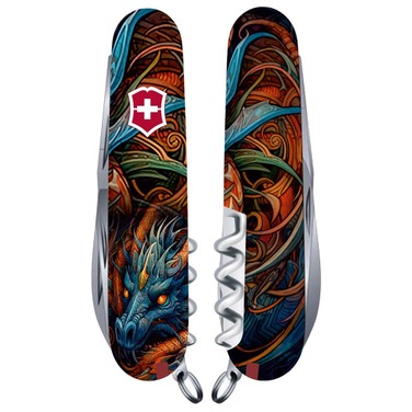 Ніж Victorinox Climber Zodiac 91мм/14функ /Сапфіровий дракон