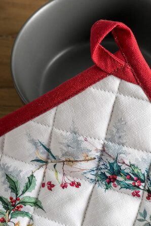 Рукавичка для духовки 19х33 см та прихватка для каструль 20х20 см, набір 2 предмети Maison d' Hermine