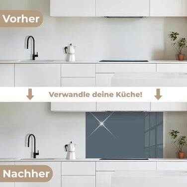 Кухонний фартух 60x250 см, самоклеючий фартух, кухонний фартух, кухонний фасад, самоклеючі кухонні фартухи - Осінь (кольори - Синій, 60 x 100 см)