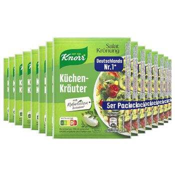 Заправка для салату Knorr з травами для смачної заправки з натуральних інгредієнтів* 15 шт., 5 шт.