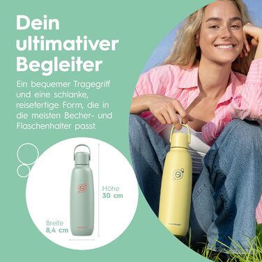 Бутылка для газированной воды 0,9 л, зеленая Fizz & Go SodaStream