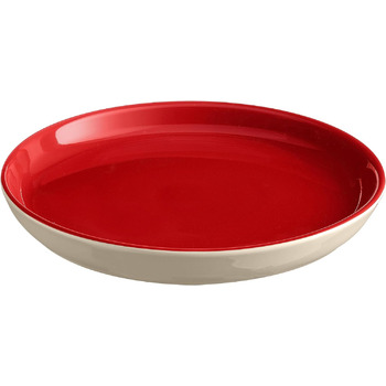 Тарелка десертная 20,3 см, красный/кремовый Everyday Emile Henry