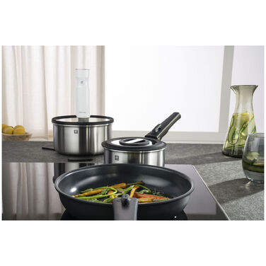 Сковорода 28 см без ручки із антипригарним покриттям, чорна Unlock Zwilling