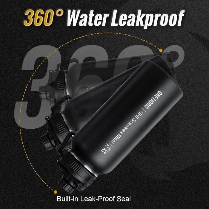 Термобутылка из нержавеющей стали 950 мл черный камуфляж OneTigris