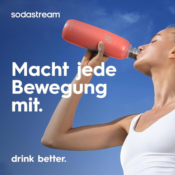 Бутылка для газированной воды 0,9 л, оранжевая Fizz & Go SodaStream
