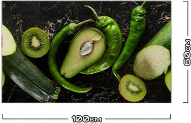 Дизайнерський кухонний бризкозахисний екран з алюмінієвого композиту, кухонний фартух, товщина 3 мм, 60x100 см, (харчовий)