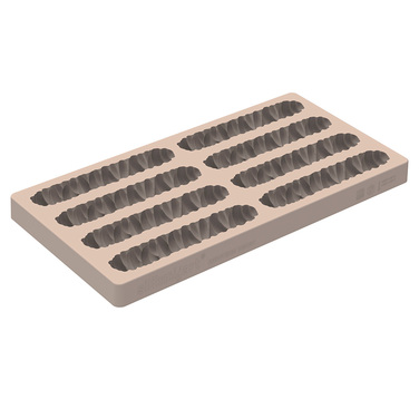 CH028 - KIT BAR MAGMA Набір форм для шоколаду 120x25 h10 мм  (29 мл x 8), силік. форма 116,5x23 h15