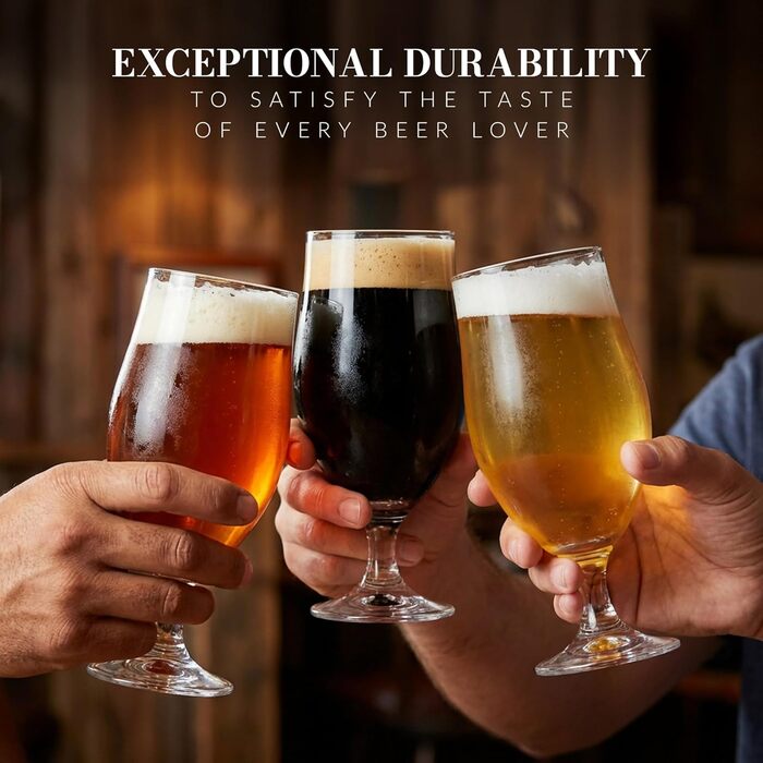 Набор элегантных бокалов для пива 480 мл Krosno